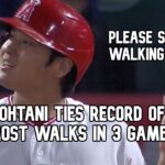 Ohtani Ties Record of Most Walks in 3 Games – 9/24/2021