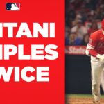 SHOing off the speed! Shohei Ohtani legs out two triples in one game!