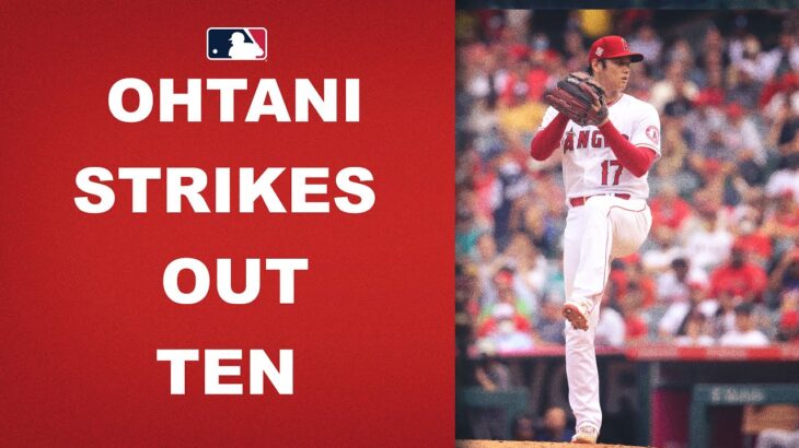 Shohei Ohtani finishes his last start at home with 10 Ks and 0 BB!