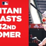 Ohtani hits his 32nd homer of the season! (Sets new single-season record for Japanese-born player!)