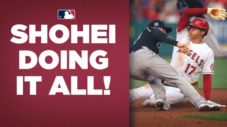 Shohei Ohtani goes 7 innings, allows 1 run, knocks in a run, steals a base, and scores!