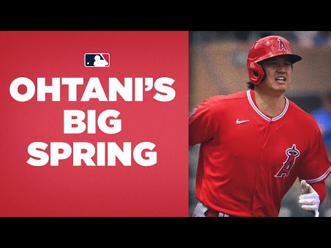 Shohei Ohtani’s AWESOME Spring!! (3 home runs at the plate, 9 Ks on the mound!)
