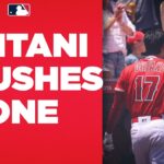 443 FEET!! Shohei Ohtani CRUSHES one to dead center!