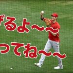 Shohei Ohtani give the ball to kids! & Nevin comments. 大谷翔平選手試合前ファンサービス & ネビン監督試合後コメント