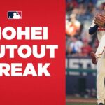 Shohei Shutout Streak Reaches 21.2 Innings
