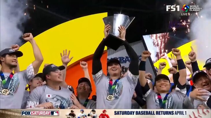Japan hoists the trophy after winning the 2023 World Baseball Classic, Shohei Ohtani wins MVP