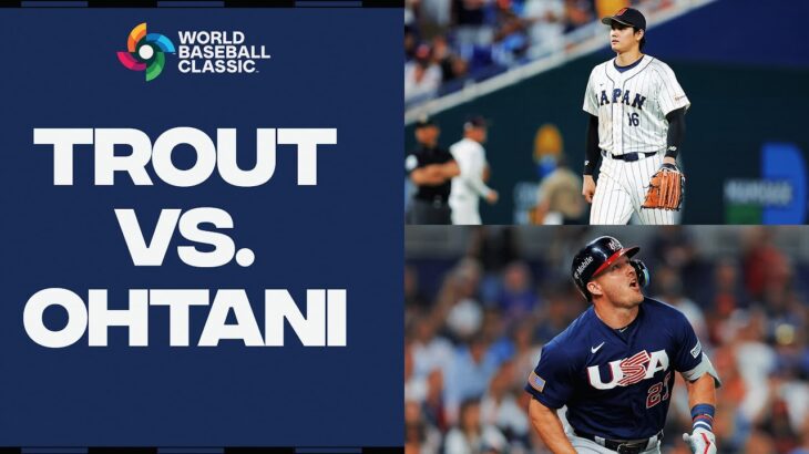 Matchup of a lifetime! Shohei Ohtani faces Mike Trout with the World Baseball Classic on the line!