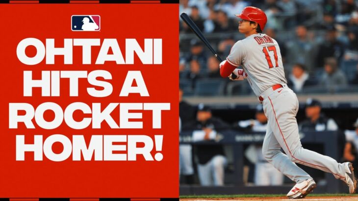 SHOTIME in the Bronx! Shohei Ohtani SMASHES a baseball for the Angels in the first inning!
