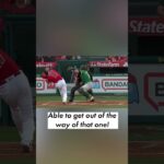 👀⚾ Shohei Ohtani lets out loud shriek after dodging very close pitch  | #shorts | NYP Sports