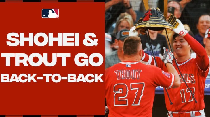 BACK-TO-BACK JACKS from Shohei and Mike Trout! | 大谷翔平ハイライト