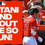 Shohei Ohtani and Mike Trout DESTROY baseballs! They’ve homered in the SAME GAME FIVE TIMES in 2023!