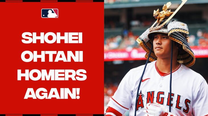 Shohei Ohtani blasts his 36th homer to DEAD CENTER!!