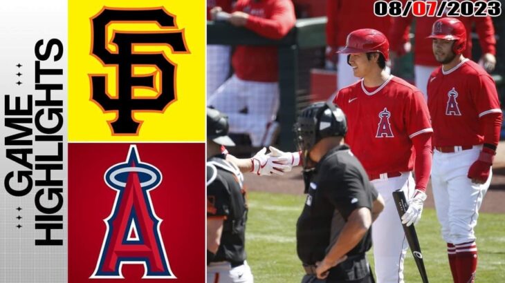 Los Angeles Angels vs San Francisco Giants FULL HIGHLIGHTS [TODAY] |  August 07, 2023 | MLB 2023