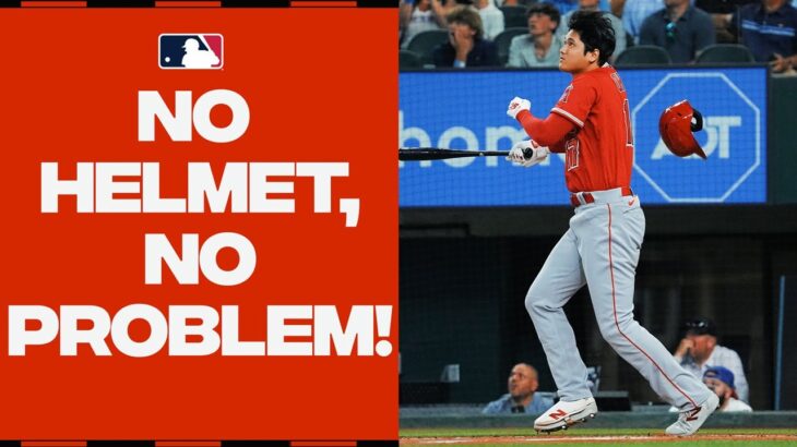 No helmet, no problem! Shohei Ohtani GOES YARD for the 42nd time this season!