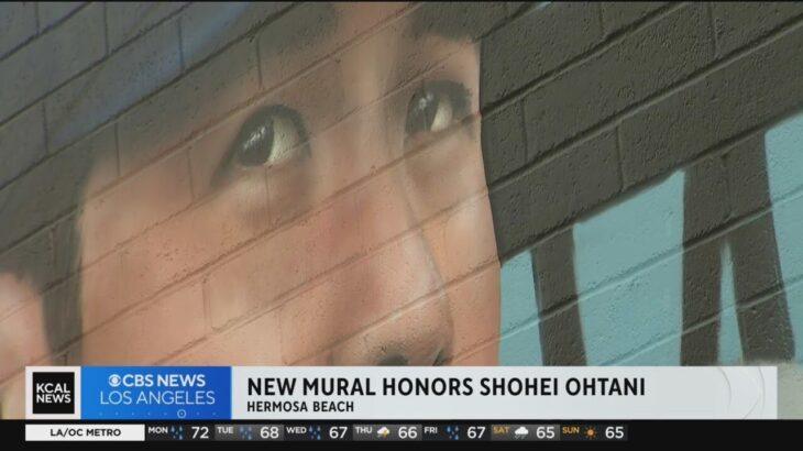New mural honors Dodgers newest star Shohei Ohtani in Hermosa Beach