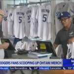 Shohei Ohtani’s Dodger jerseys are selling out fast