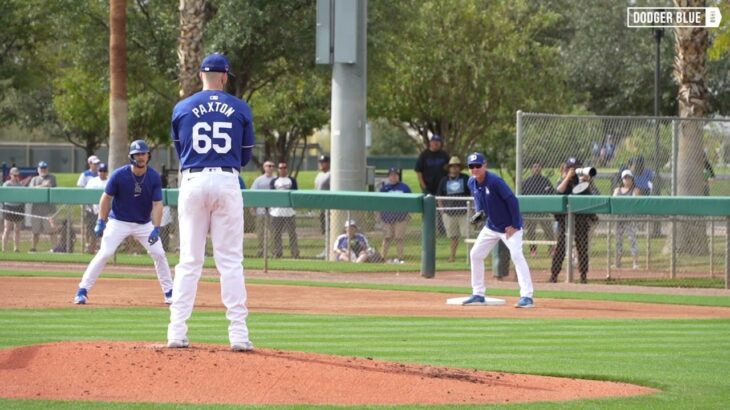 2024 Dodgers Spring Training: James Paxton throws live BP to Shohei Ohtani & more