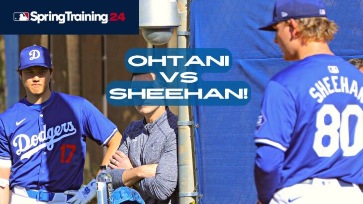 Dodgers Spring Training Highlights Feb 15, Shohei Ohtani Stands In vs Emmet Sheehan