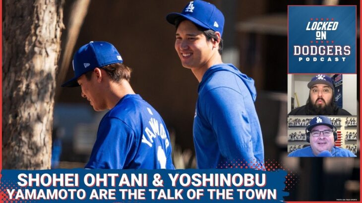 Shohei Ohtani’s First Los Angeles Dodgers Batting Practice + Yoshinobu Yamamoto & Mookie Betts Talk