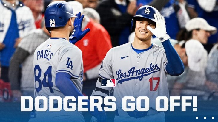 20 hits!! The Dodgers put on an offensive showcase!