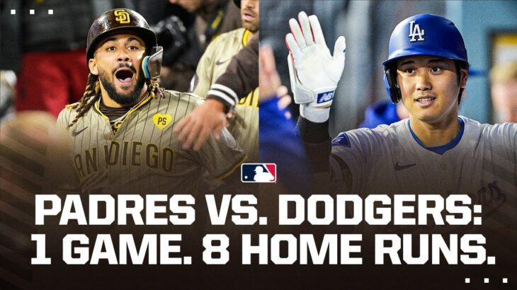 Padres v. Dodgers: 8 HOME RUNS IN ONE GAME 🤯