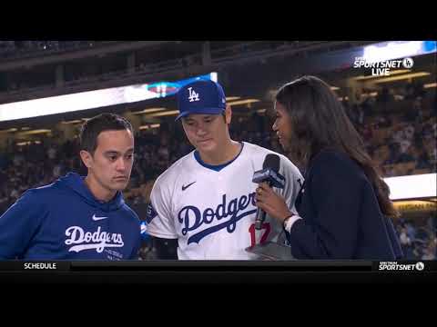 Shohei Ohtani on first dodger home run and electric crowd Dodgers Postgame interview 2024