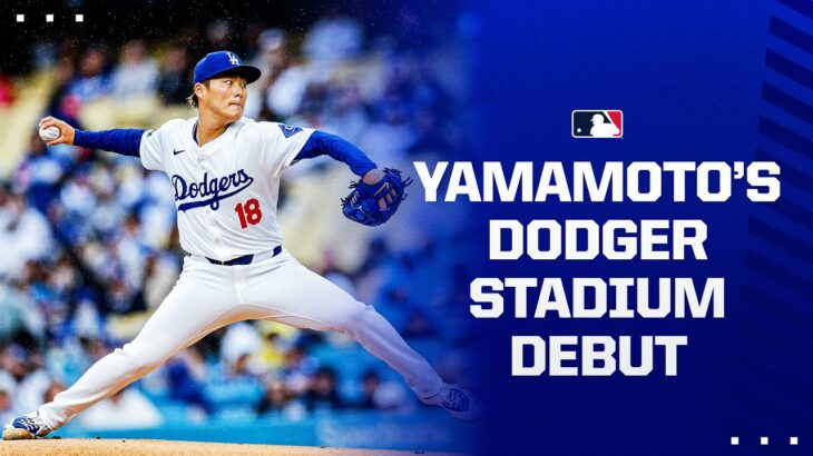 Yoshinobu Yamamoto dominated in his Dodger Stadium debut! 💪