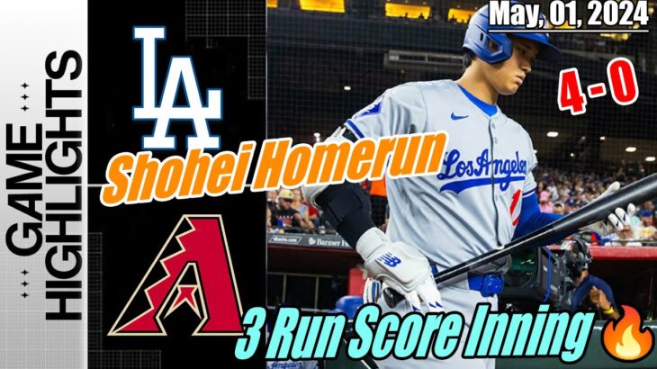 LA Dodgers vs AZ D-backs [TODAY] Highlights | 05/01/2024 | Shohei Ohtani Home Run Ball Controversy