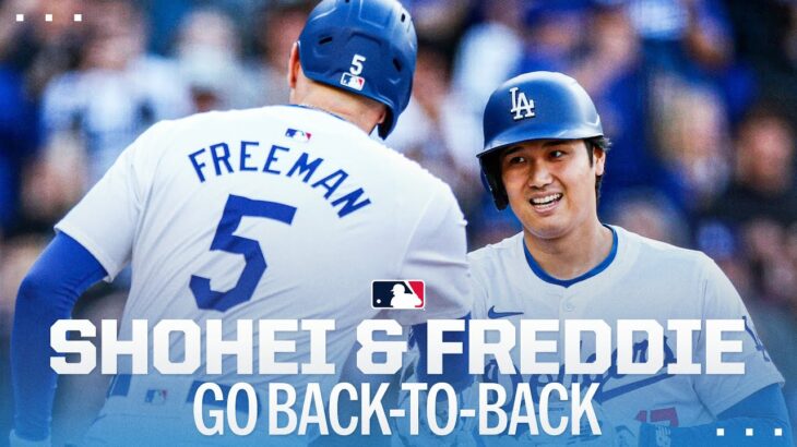 SHOHEI OHTANI IS RED HOT! 😳 He and Freddie Freeman go BACK-TO-BACK for the Dodgers! 🔥 | 大谷翔平ハイライト