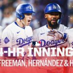 Ohtani, Freeman, Hernández and Heyward make it a 4-HR inning for the Dodgers! 😲