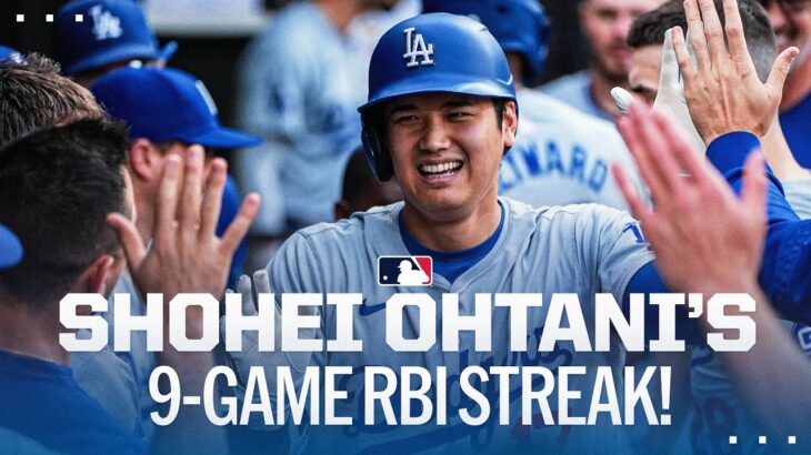 Relive Shohei Ohtani’s franchise-record-tying 9-GAME RBI streak! 大谷翔平ハイライト