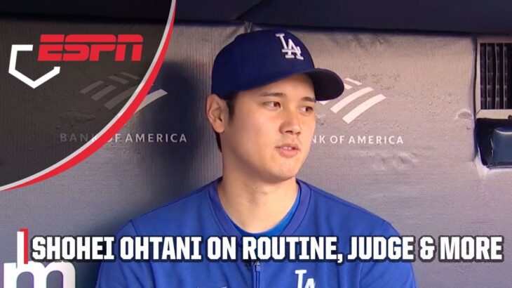 Shohei Ohtani on his batting routine, facing Aaron Judge, his rehab program and more ⚾️ | ESPN MLB