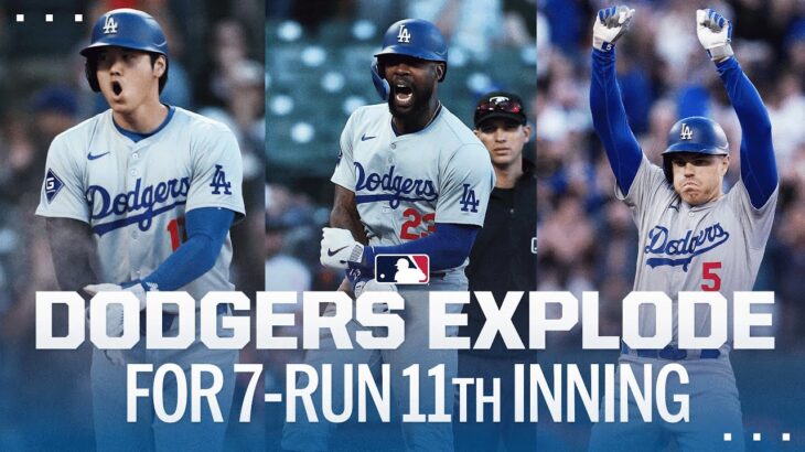 7-RUN 11TH INNING! The Dodgers lineup WENT OFF in extras!