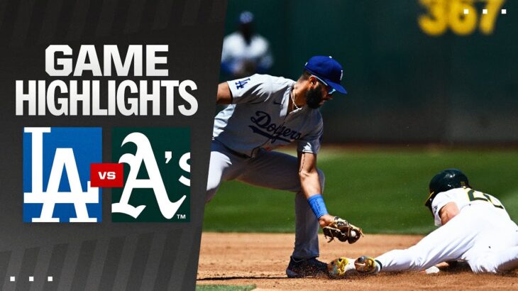 Dodgers vs. A’s Game Highlights (8/4/24) | MLB Highlights