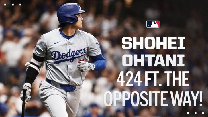 Shohei Ohtani is unreal! 424 feet the opposite way! 🤯 大谷翔平ハイライト