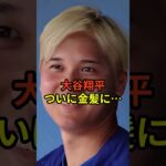 大谷翔平が金髪になったと話題に　#大谷翔平 #野球 #ドジャース #真美子夫人 #田中真美子