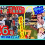 ⚾️大谷翔平 3階席137m特大46号ホームランで本拠地が揺れるｗ弾丸188キロでTVカメラも打球見失うｗｗ【現地映像まとめ】（2024.9.9 Dodgers 4-0 Guardians）