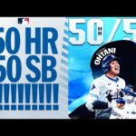 50/50!! Shohei Ohtani makes history with the FIRST-EVER 50-HR/50-SB SEASON! | 大谷翔平ハイライト