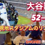 【大谷翔平52-52 】現地ドジャースタジアム観戦のリアル！超絶パワーのホームラン−SHOHEI  OHTANI