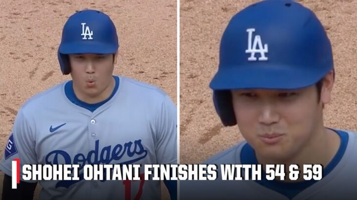 Shohei Ohtani FINISHES THE REGULAR SEASON with 54 HR & 59 SB 🔥 | ESPN MLB