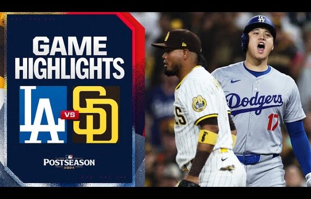 Dodgers vs. Padres NLDS Game 4 Highlights (10/9/24) | MLB Highlights