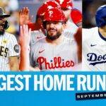 Longest homers of September 2024 (Ft. Fernando Tatis Jr., Shohei Ohtani, Kyle Schwarber AND MORE!)