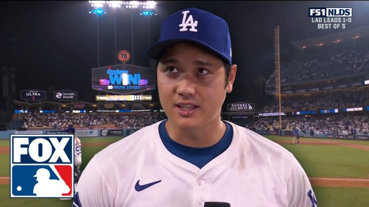 Shohei Ohtani on Dodgers’ Game 1 win vs. Padres, postseason debut | MLB on FOX