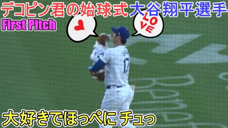 ♦デコピン君の始球式♦【大谷翔平選手】対ボルチモア・オリオールズ～シリーズ２戦目～Shohei Ohtani vs Orioles 2024