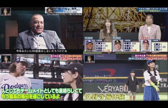 12月21日プロ野球ニュース & MLB 世界一に輝いたドジャース・ロバーツ監督を独占インタビュー！大谷翔平への「信頼」を語る！土曜日ＭＣ佐々木久美の未公開取材を一挙大公開＆全日本フィギュア男子フリー