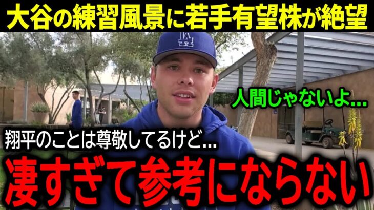 【大谷翔平】憧れが一転絶望へ…ドジャースの若手有望株達が語った大谷への驚きの本音「正直、全く参考にならない…」【海外の反応/MLB /野球】