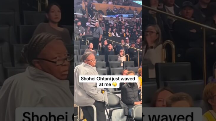 大谷翔平と田中真美子レイカーズの試合観戦ファンサ　#Shorts #大谷翔平　#NBA　#shoheiohtani