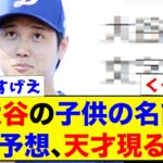 【予想】大谷翔平の子供の名前ガチ予想、天才現るwww【なんJ反応集】