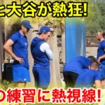 なんと大谷が同僚練習に熱視線！2.22現地映像