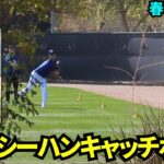 大谷翔平、投手練習でシーハンとキャッチボール！【現地映像】2025年2月15日スプリングトレーニング